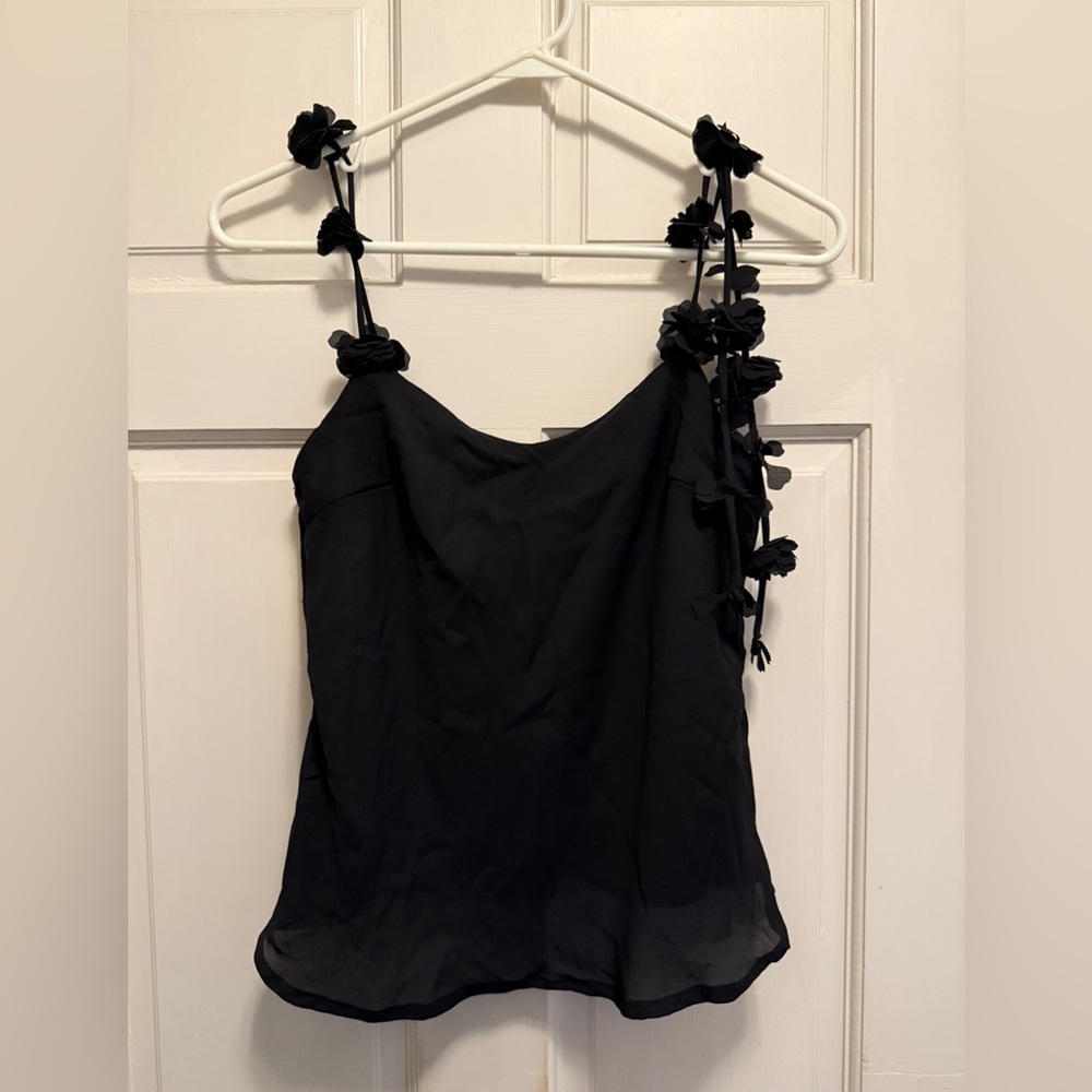 Abercrombie & Fitch Black Floral Camisole